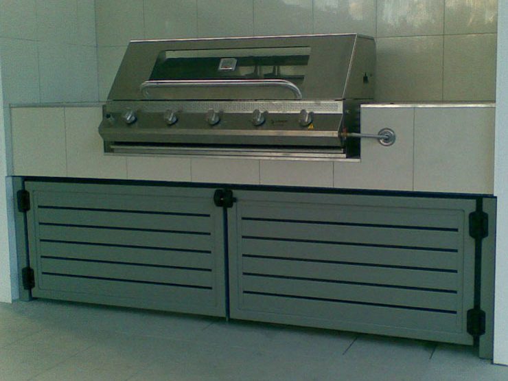 Barbecue ideas and gas storage compartment for the great outdoors