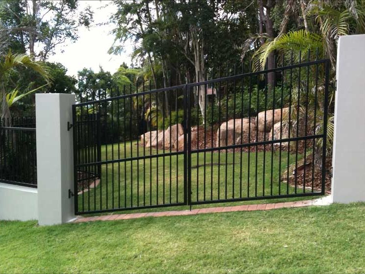 Double Aluminium Gates Sliding Double Gates HiLiner Pool Fencing