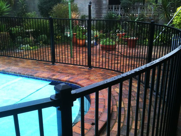 Aluminium swimming Pool Fencing Brisbane fabricating pool fences